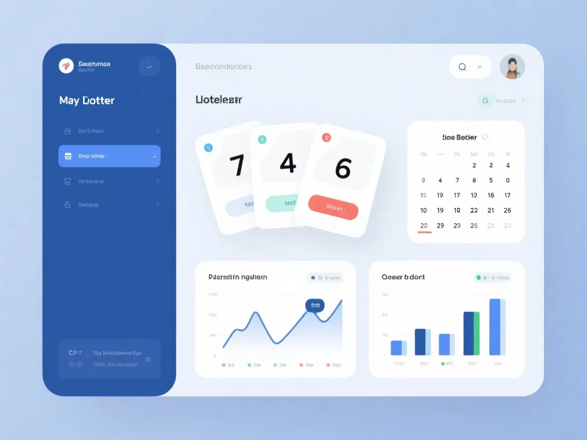 开奖公告与往期数据展示示意图